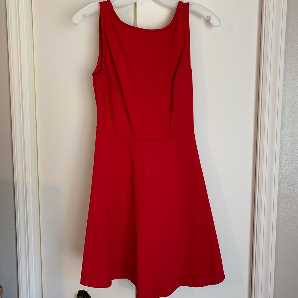 Red Lulus skater dress